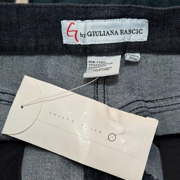 G by Giuliana Rancic Skinny Cotton Blend Denim Jeans, Ankle Zip, Indigo Blue, 10 - Picture 12 of 12